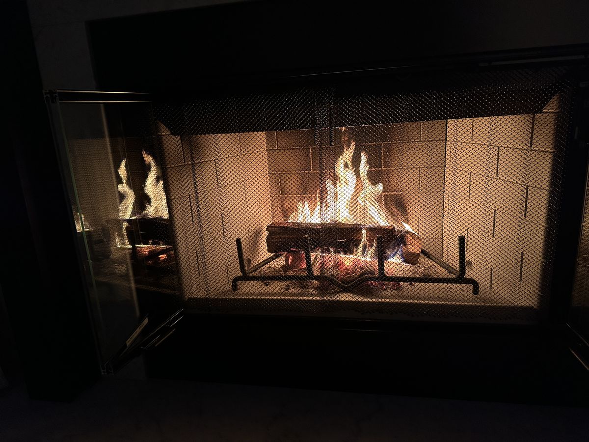 iPhone 14 Pro Max photo of fireplace