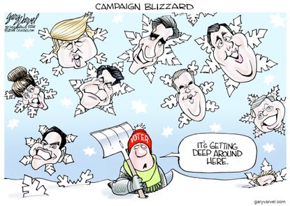 Political cartoon U.S. GOP 2016 presidential election