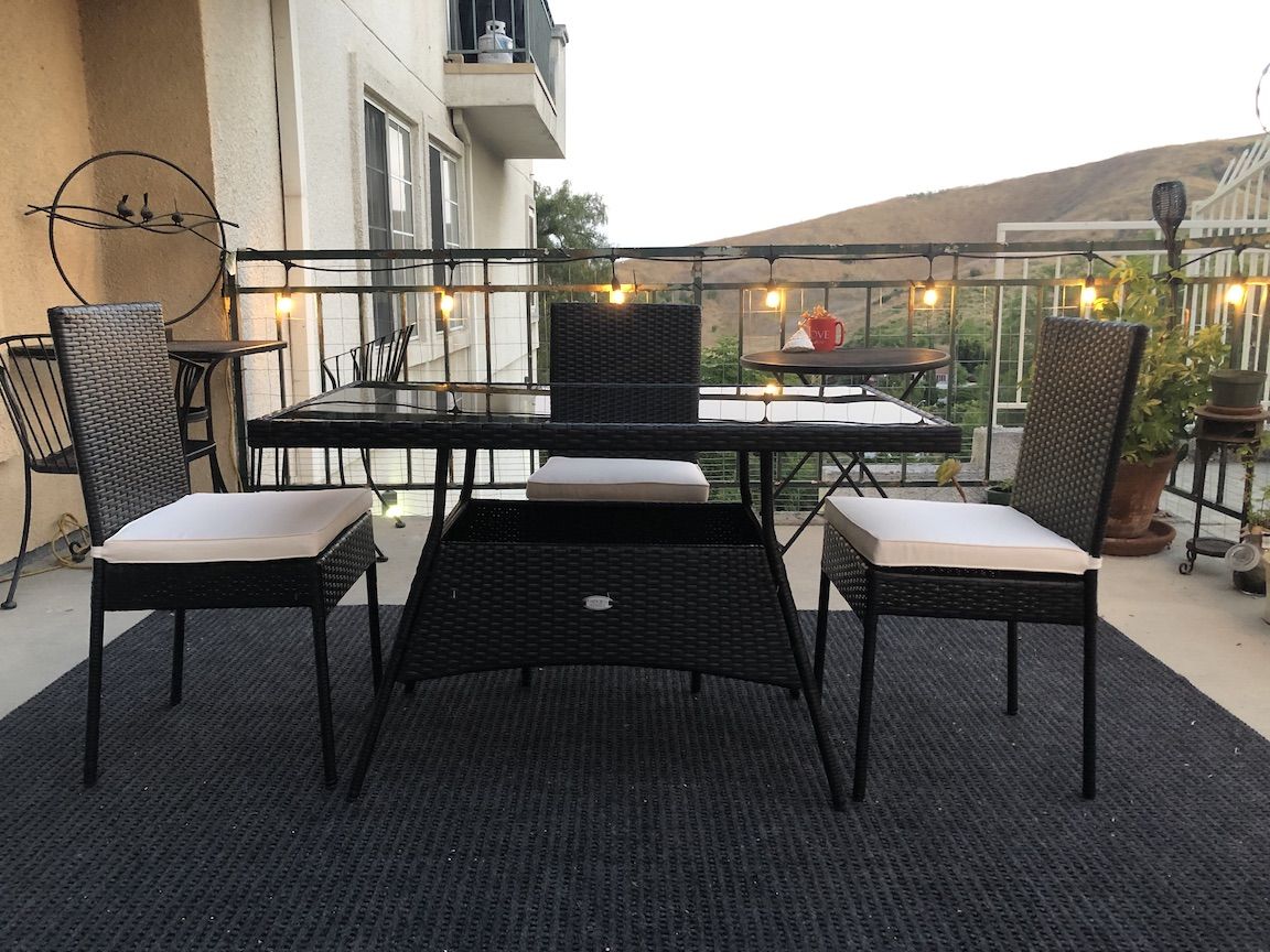 Tangkula Wicker Patio Set