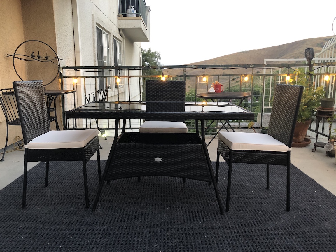 Tangkula Wicker Patio Set