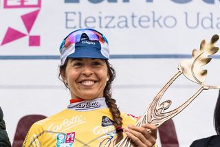 New race leader, Carmen Small (Cervélo-Bigla) - Emakumeen Bira 2016 Stage 1