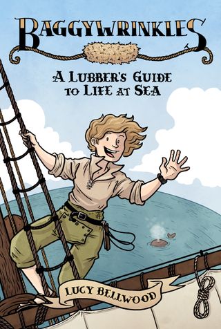 The illustrated cover of Baggywrinkles, showing a sailor climbing a ship's rigging