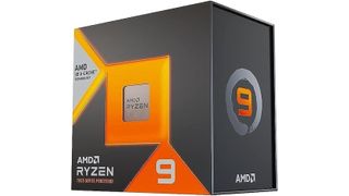 An AMD 7950X3D processor against a white background