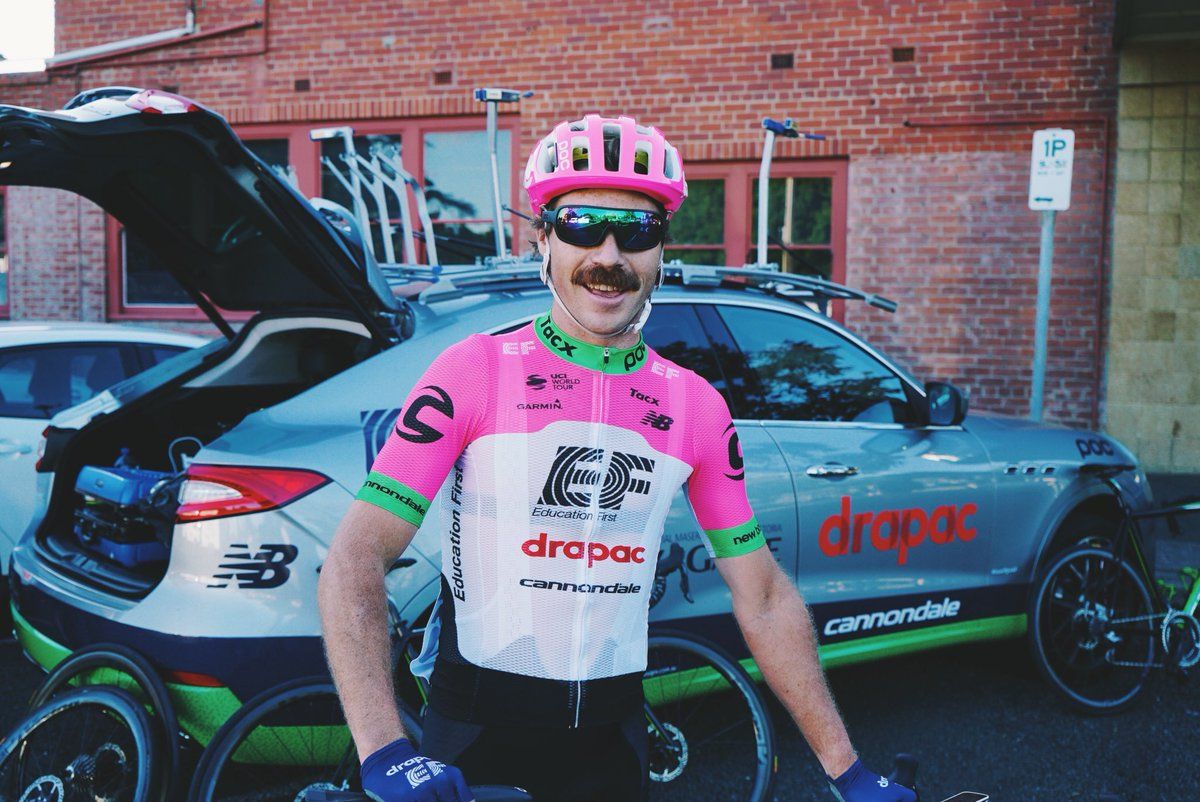 Mitchell Docker shows off his new EF Education First-Drapac colours