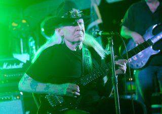 Johnny Winter performs at the 2012 Rock'n'Blues Fest at the Beekman Beer Garden Beach Club on August 8, 2012 in New York City