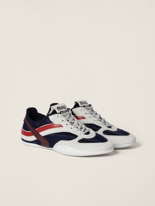 Gymnasium Technical Fabric and Suede Sneakers