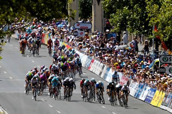 The sprint into the finish was fast and furious.