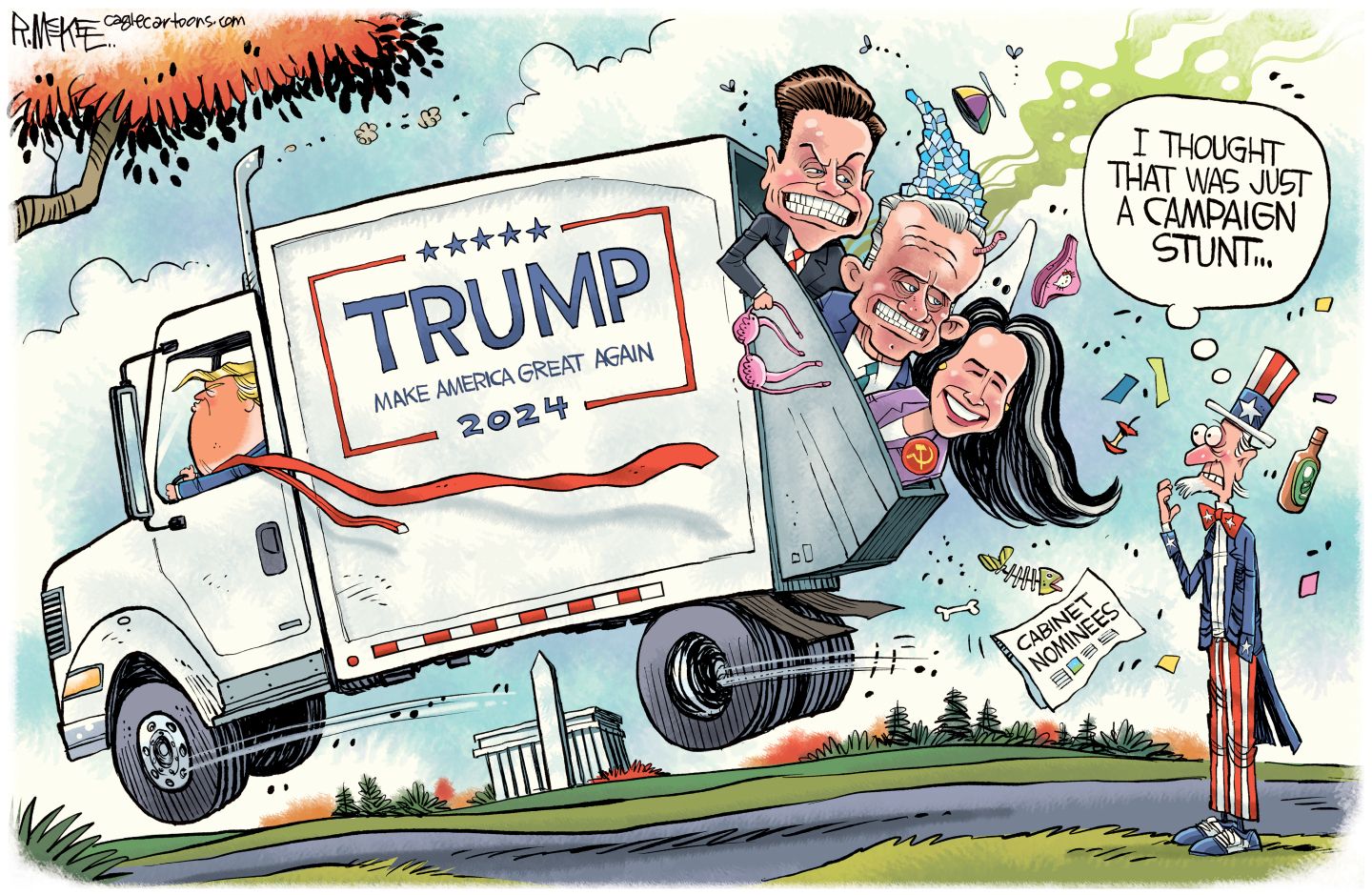 
                                Political cartoon
                            