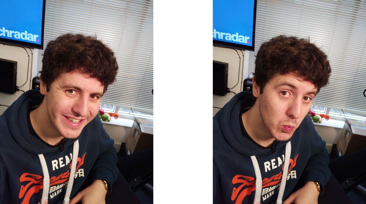 Highly detailed selfies are simple with the front facing camera