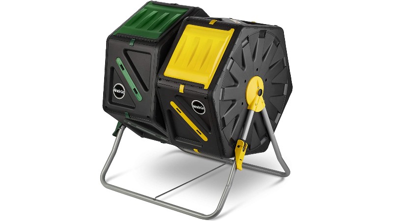 Miracle-Grow dual chamber compost tumbler
