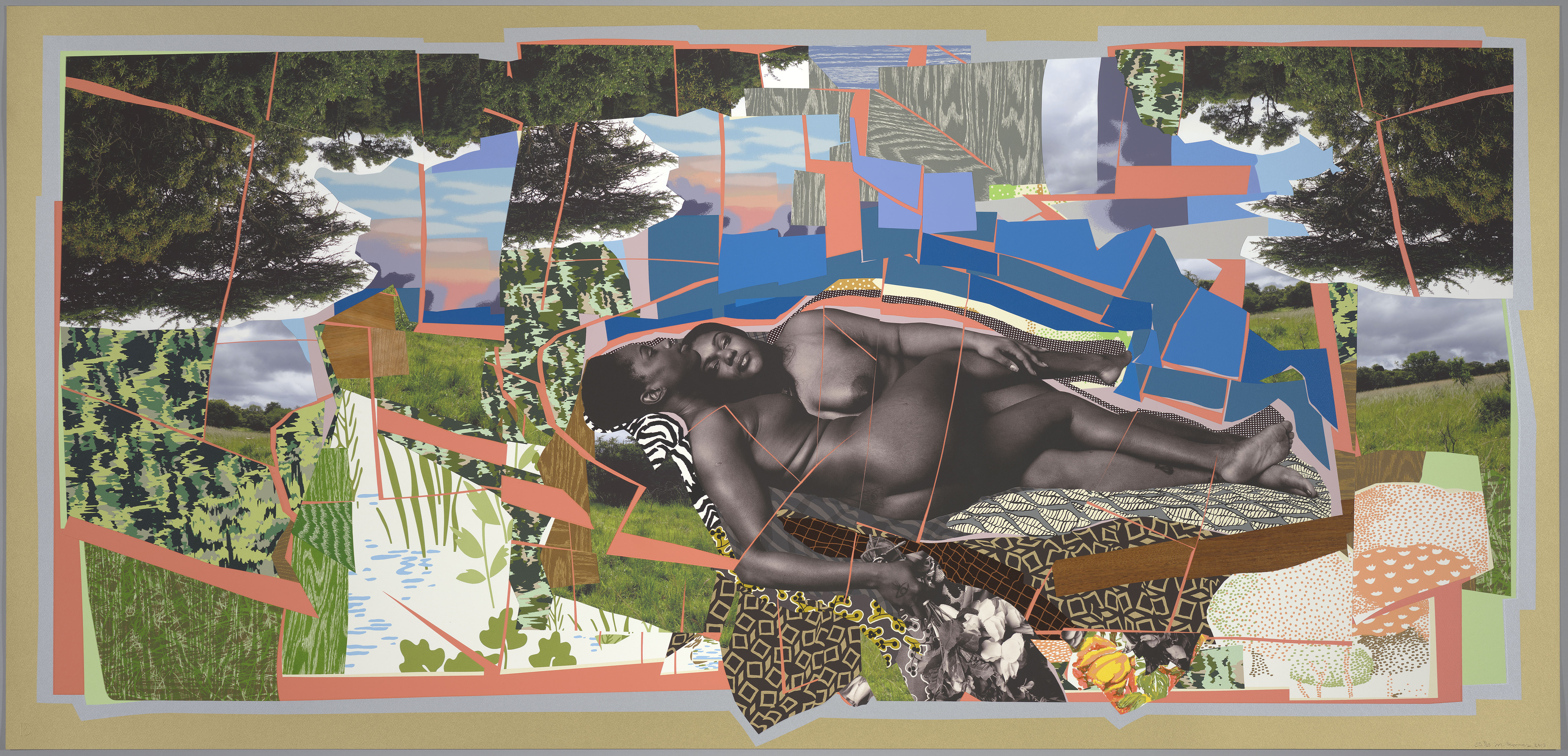Thomas, Mickalene, American, (b. 1971) Sleep: Deux Femmes Noires, edition 7/25 2013