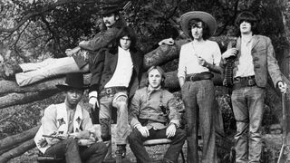 Crosby Stills Nash & Young promo photo from 1969