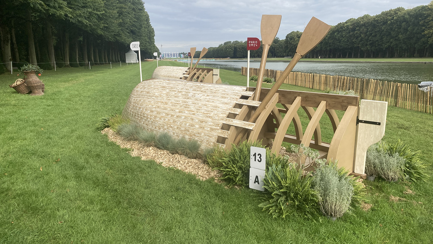 Paris Olympics cross-country course: fence 13a