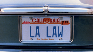 the opening shot of l.a. law