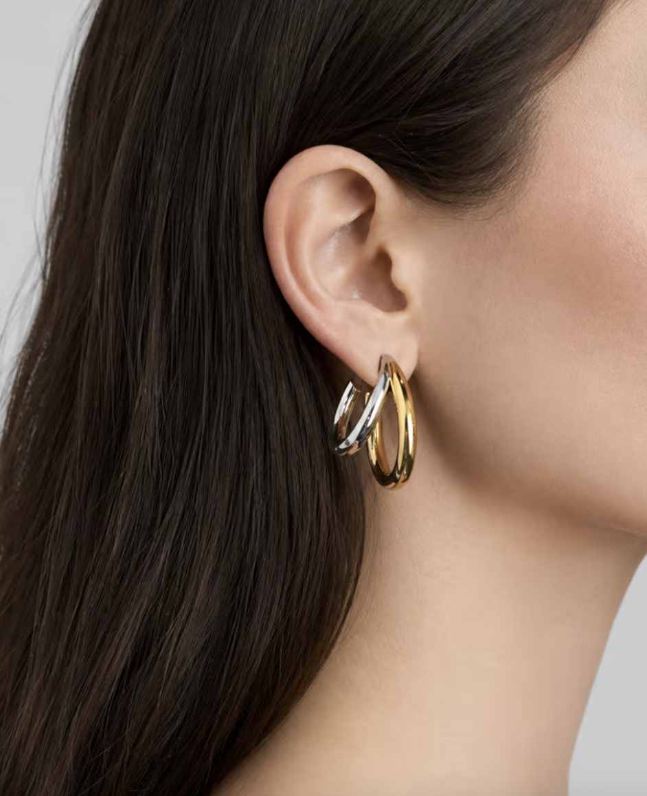 jennifer fisher, Double Lily Mini Hoops