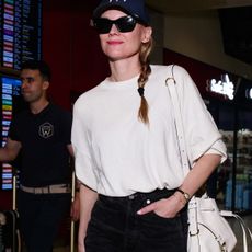 NICE, FRANCE - MAY 12: Diane Kruger is seen at Nice Airport during the 79th annual Cannes Film Festival on May 12, 2026 in Nice, France. 