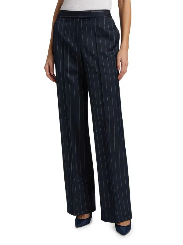Laquan Smith, Pinstriped Low-Rise Trousers