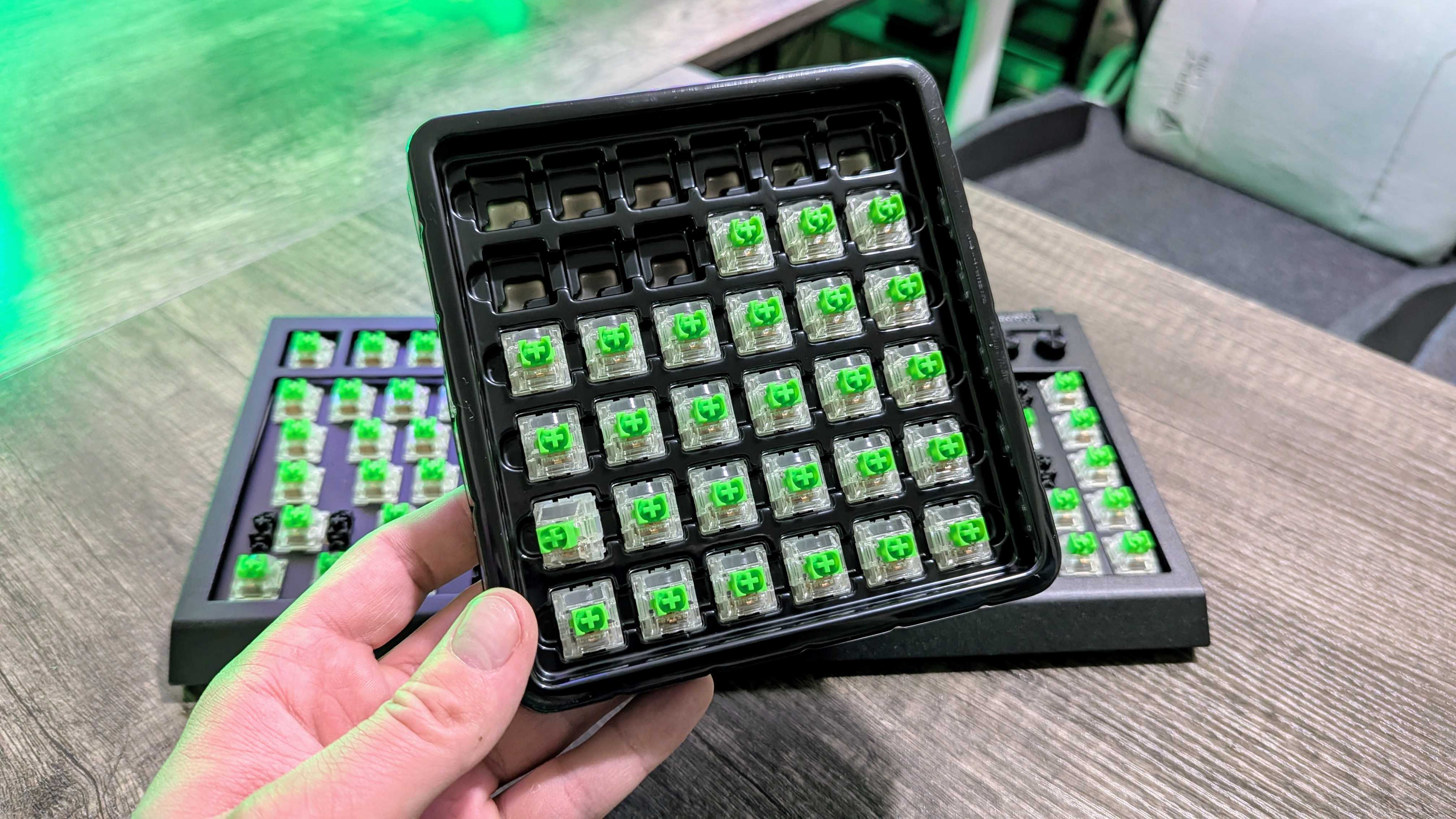Image of the Razer BlackWidow V4 75% Barebones gaming keyboard.