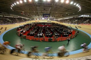 The newly resurfaced Manchester track in superfast condition