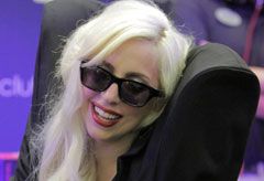 Lady Gaga signs copies of new album, The Fame Monster