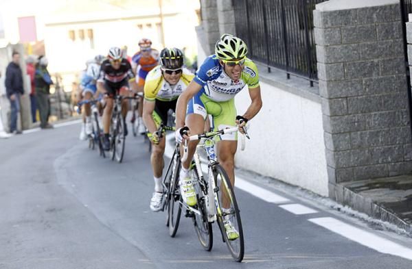 Vicenzo Nibali (Liquigas Cannondale) at the front