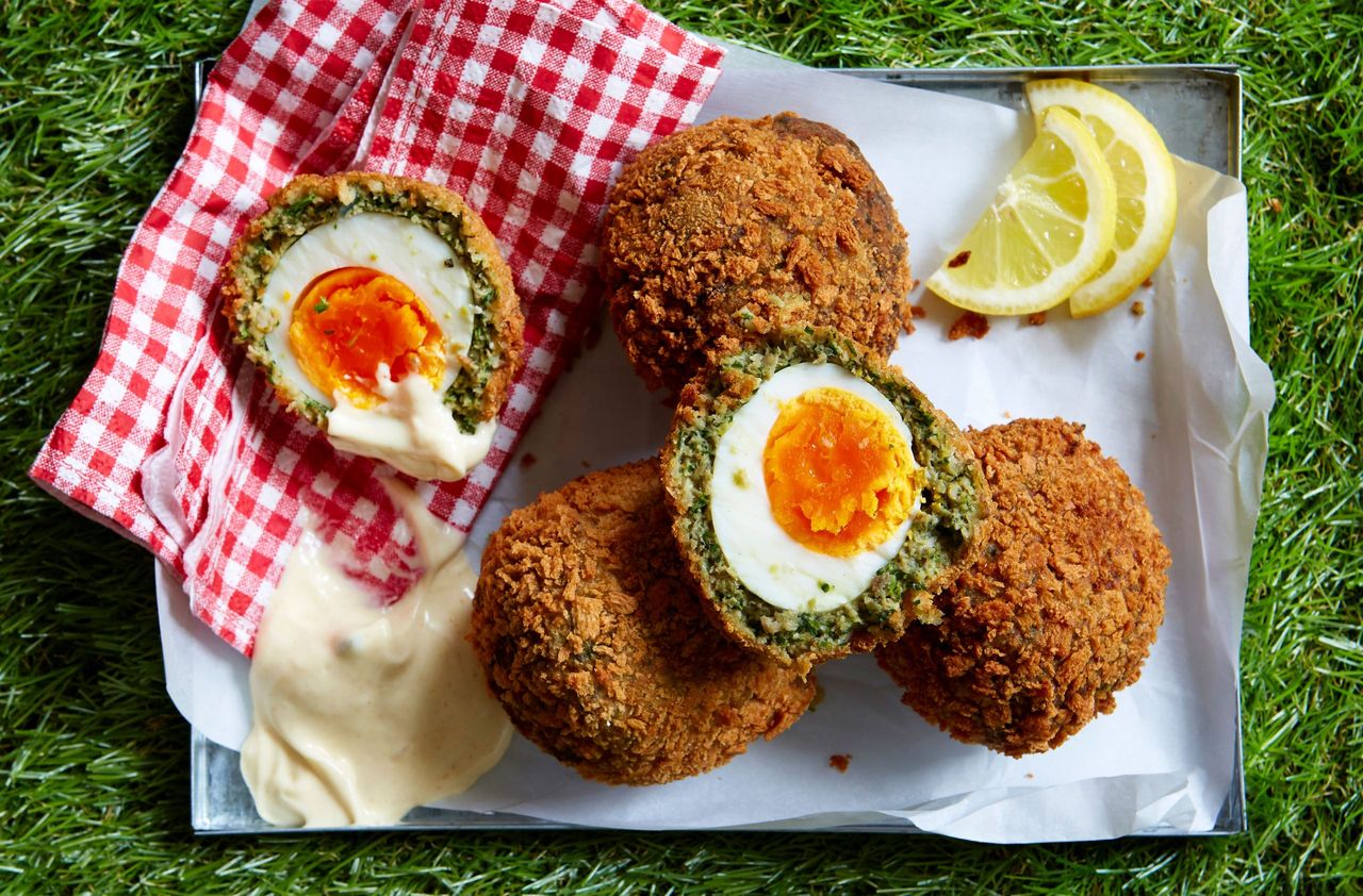 Vegetarian Scotch eggs