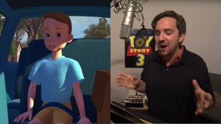 Andy in Toy Story; John Morris in the Toy Story 3 Behind-The-Scenes Featurette