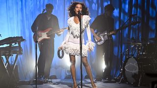 THE TONIGHT SHOW STARRING JIMMY FALLON -- Episode 2159 -- Pictured: Musical guest Olivia Dean performs on Thursday, July 17, 2025 -- (Photo by: Todd Owyoung/NBC via Getty Images)