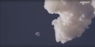 The launch abort system on an uncrewed Orion capsule successfully propelled the spacecraft away from the rocket during a test NASA conducted on July 2, 2019.