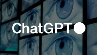ChatGPT logo in front of eyes on screens