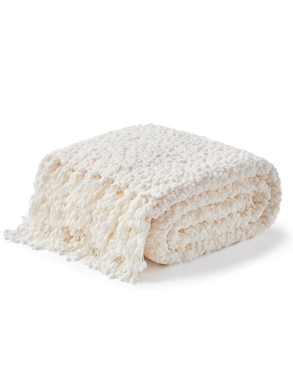 Cozy Bouclé Throw Blanket