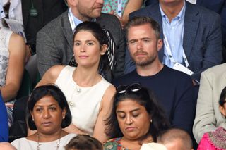 Sinead's brother Rory Keenan and his wife Gemma Arterton at Wimbledon in 2019