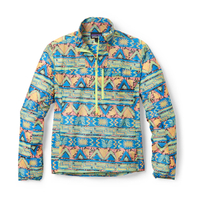 Patagonia Houdini Stash Half-Zip Jacket (Women's, High Hopes Geo/Green)