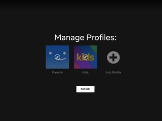Netflix Manage Profile