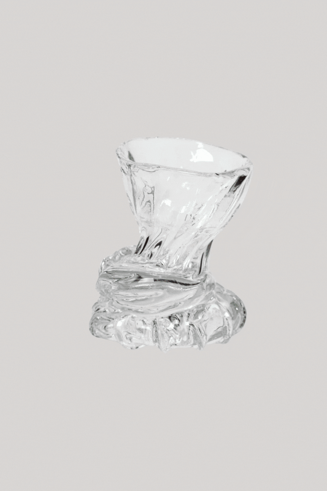 Hand-Blown Crystal Egg Cups (set of 2)