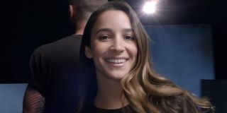 aly raisman in Maroon 5 video and in Charlie's Angels
