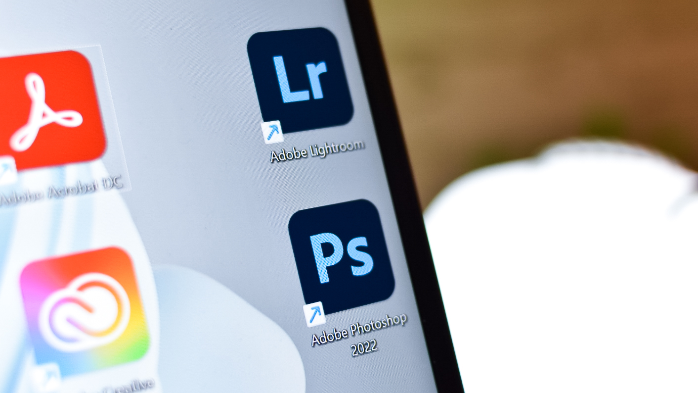 Logotipo do Adobe Photoshop em um PC