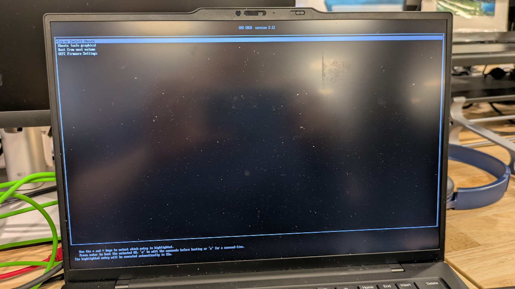 GRUB menu
