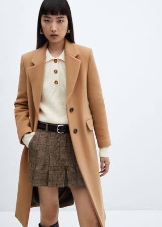 Virgin Wool Midi-Coat 