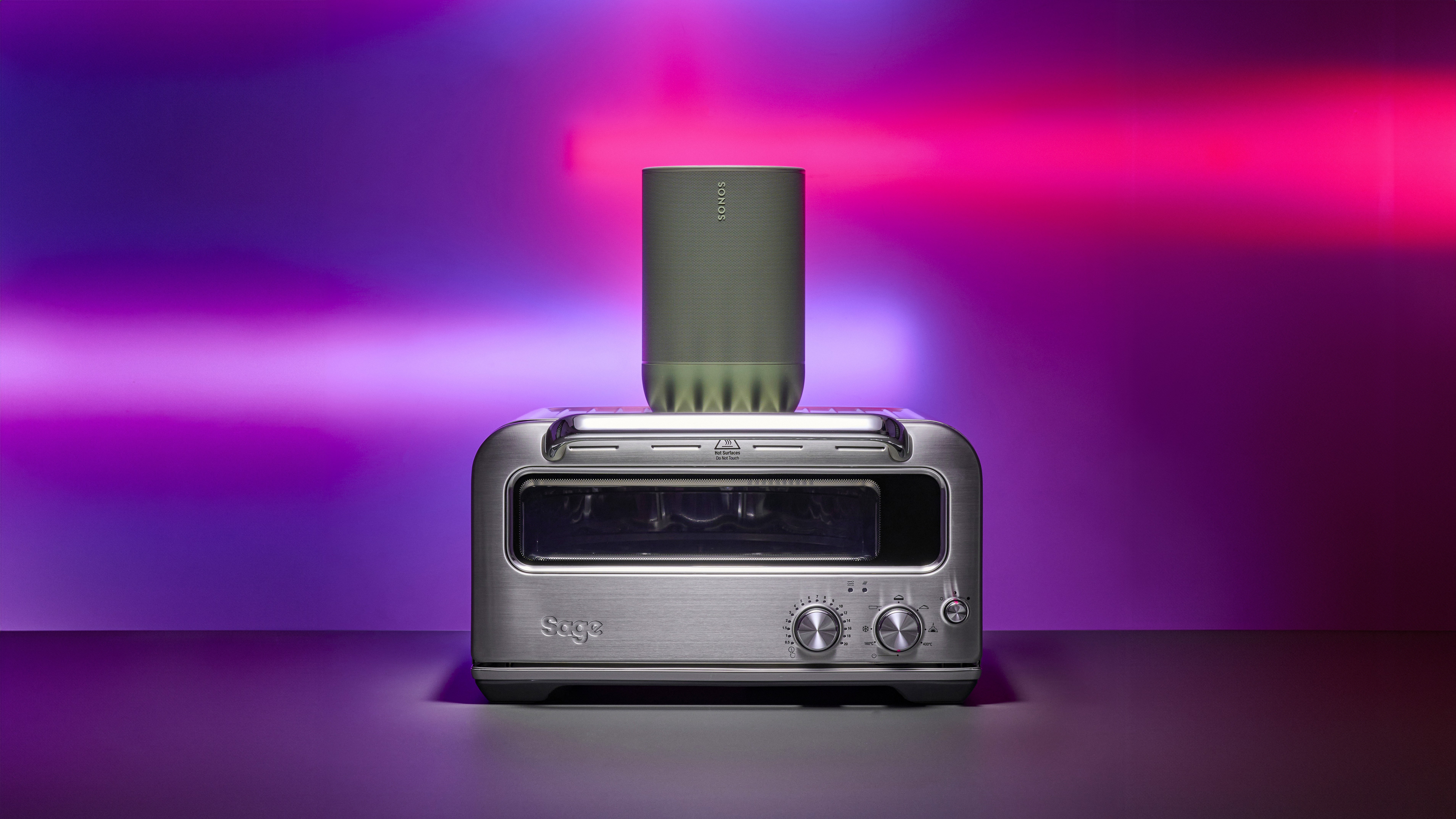 Pizza oven and smart speaker