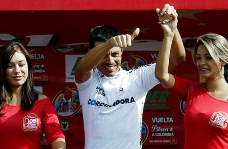 Thumbs up for Pena after a nice stage win.