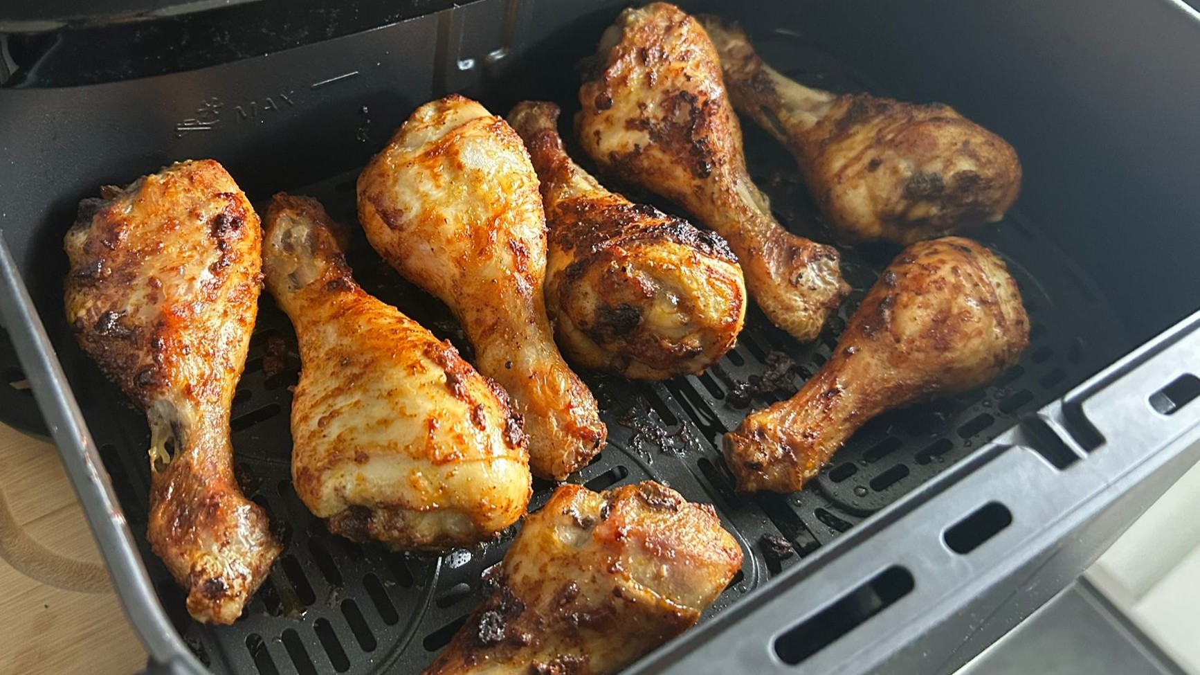 Chicken legs cooked with Philips 1000 Series Dual Basket Air Fryer