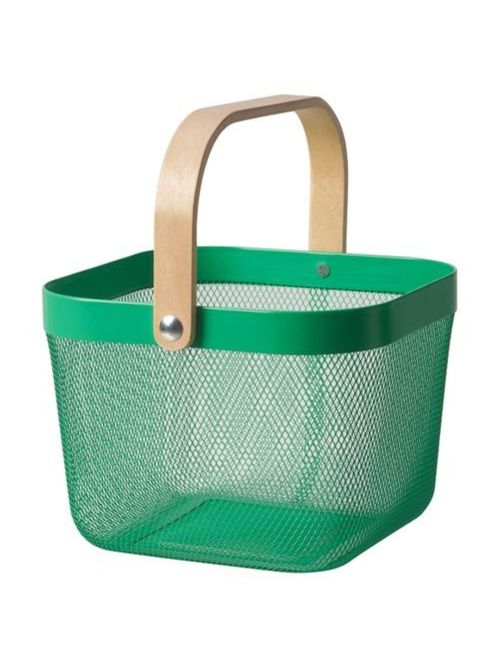 Risatorp Wire Basket - Dark Green 9 &frac34; x 10 &frac14; x 7 "