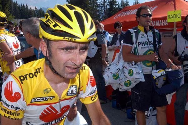 Leonardo Piepoli (Saunier Duval) after the finish