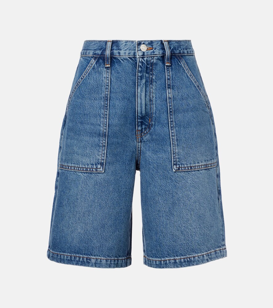 Mid-Rise Denim Shorts