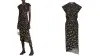Paco Rabanne Asymmetric Gathered Floral-Print Stretch-Jersey Midi Dress