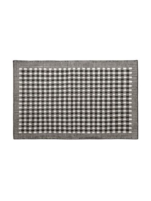Black & White Gingham Doormat