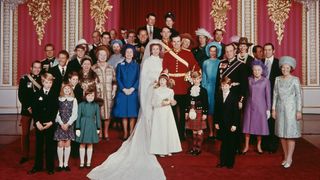 The wedding of Princess Anne and Mark Phillips