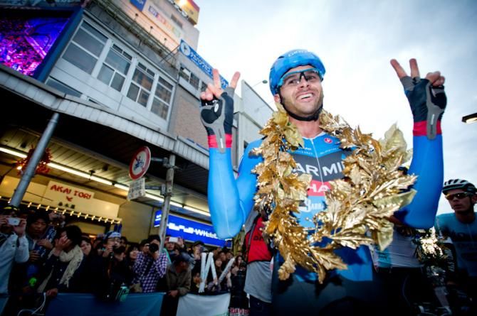 The race winner, Steele Von Hoff (Garmin - Sharp)