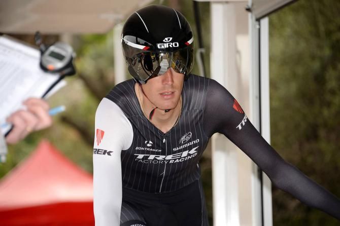 Andy Schleck (Trek Factory Racing) in the start house